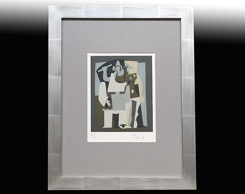 パブロ・ピカソ直笔サイン証明书「Pierrot 63/100」