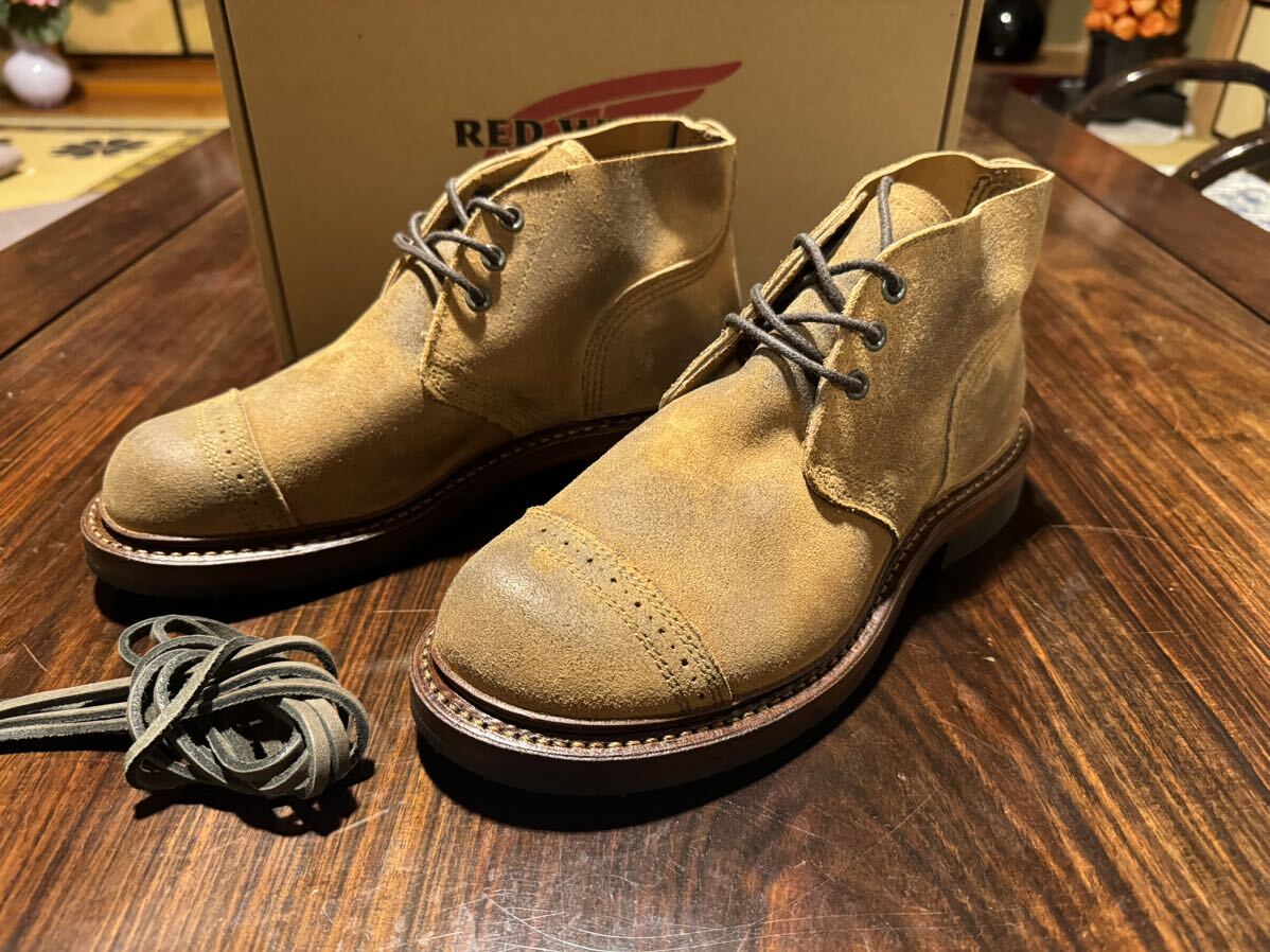 新品未使用7D Red Wing ×Nigel Cabourn マンソンB-5 チャッカ 新品未使用7D Red Wing ×Nigel Cabourn マンソンB-5 チャッカ