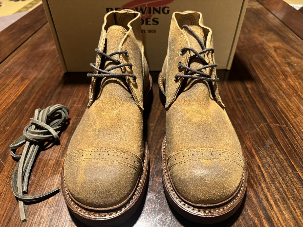 新品 未使用 7D Red Wing ×Nigel Cabourn マンソン B-5 チャッカブーツ 4632 レッドウィング ナイジェルケーボン 4633 9060 2015 875 877_画像2