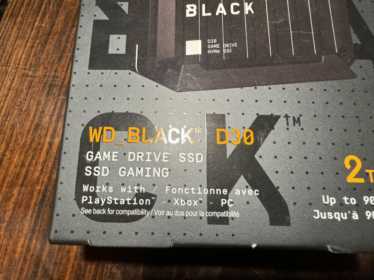 ウエスタンデジタル Western Digital 外付けSSD 2TB WD_BLACK D30 GAME DRIVE 最大転送900MB/秒 PS5 PS4 Xbox メーカー動作確認済 ゲーム