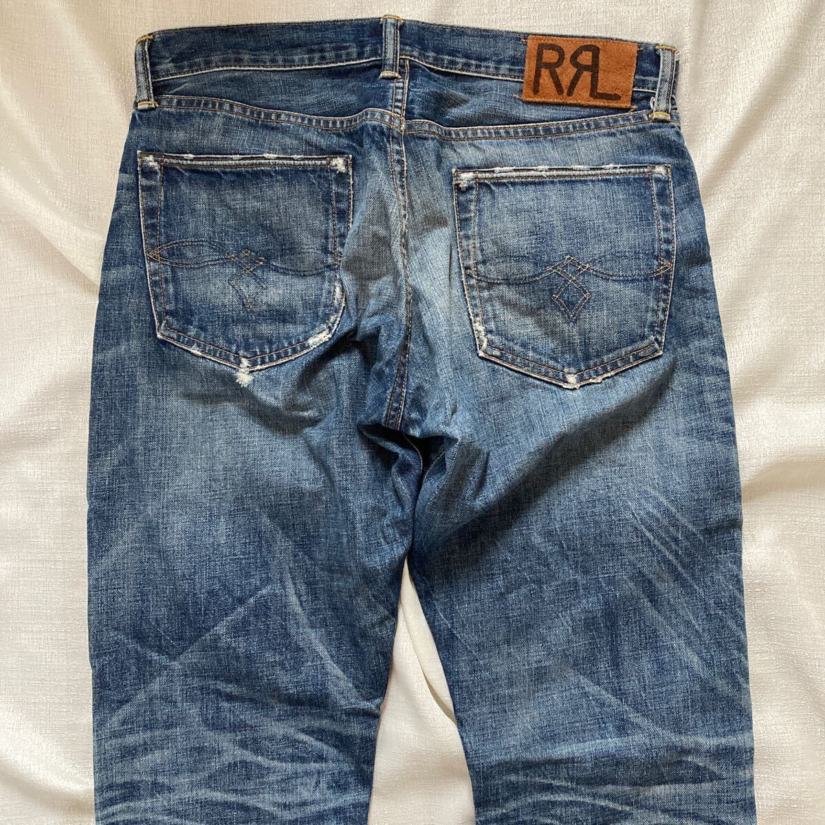 RRL ダブルアールエル ラルフローレン ヴィンテージ加工 USA デニム パンツ ジーンズ _画像5