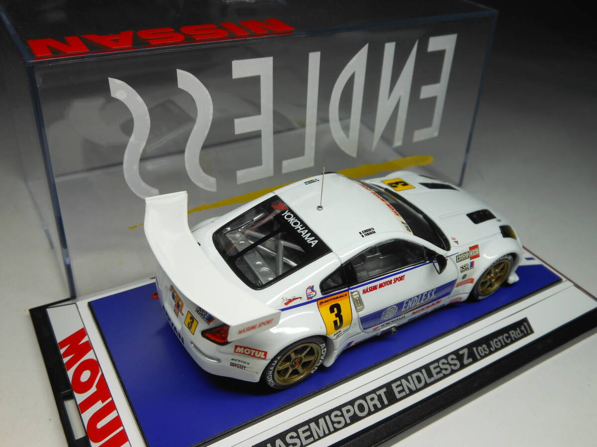 エブロ 1/43 長谷見スポーツ-エンドレス Z… #3 木下 みつひろ / 柳田 真孝 … JGTC 2003（箱無し）_画像8