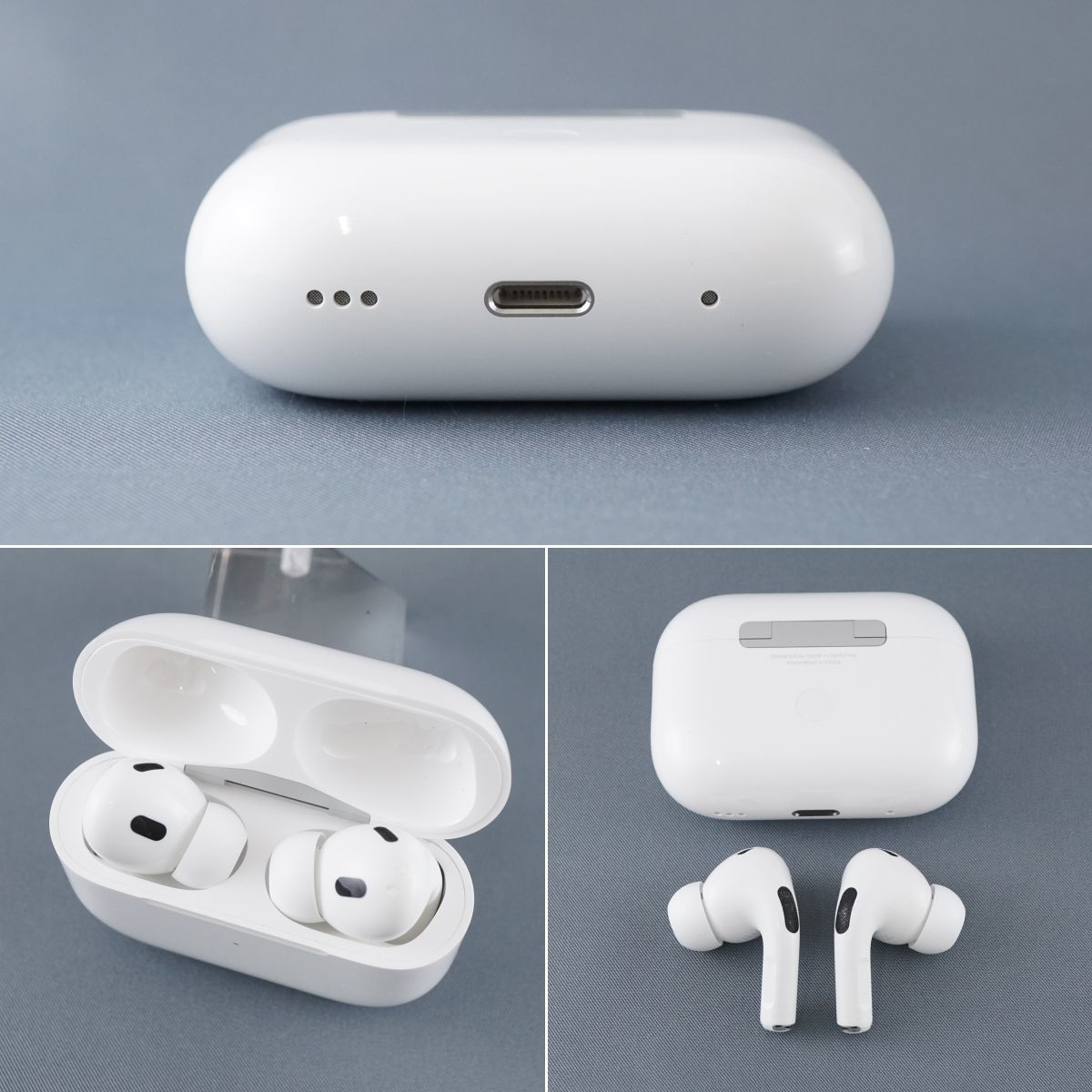 Apple AirPods Pro 第二世代 USED品 エアーポッズ プロ ワイヤレスイヤホン MagSafe充電ケース Lightning MQD83J/A 完動品 KR V0215の画像2