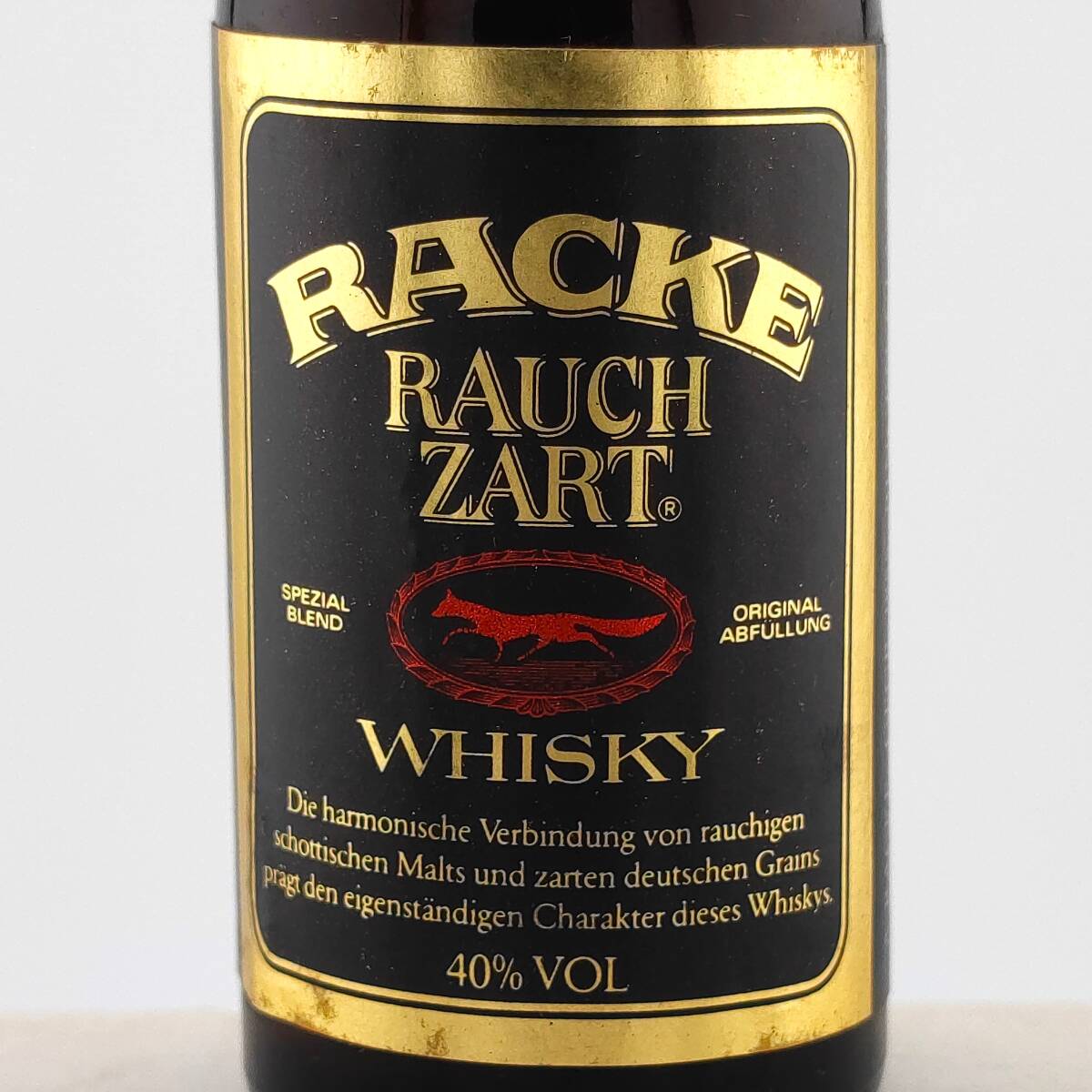 【全国送料無料】特級 RACKE RAUCH ZART SPEZIAL BLEND WHISKY　40度　40ml【ラッケ ラウホ ツァルト ウイスキー ブラックラベル】