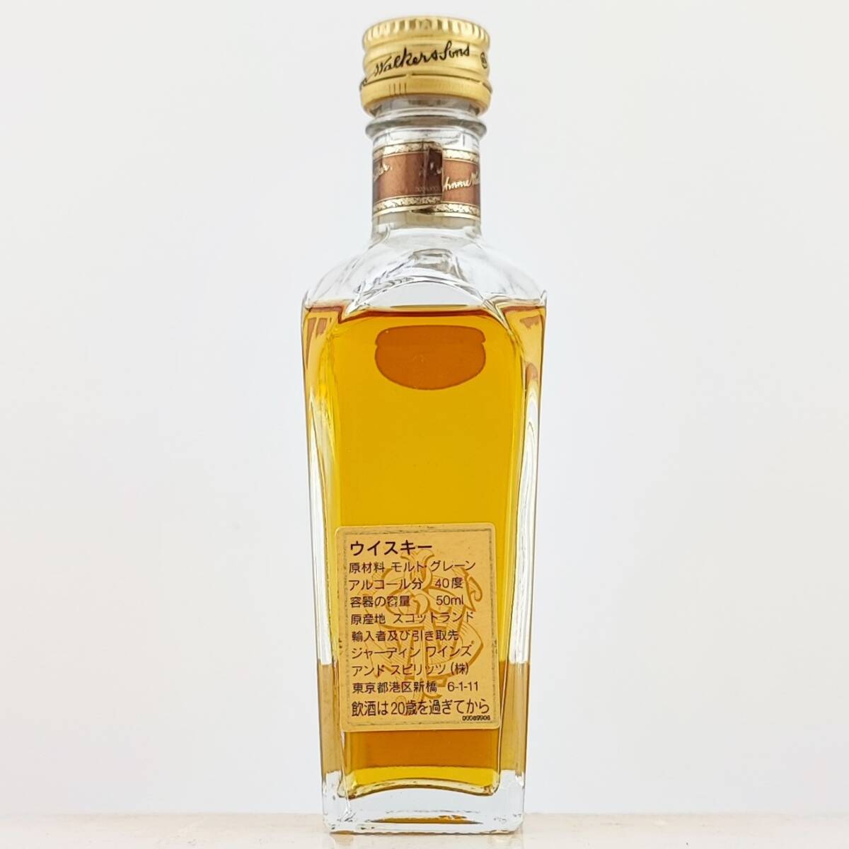 【全国送料無料】Johnnie Walker 1820 Special Blend Exceptionally Smooth Old Scotch Whisky 40度 50ml【ジョニーウォーカー】の画像4