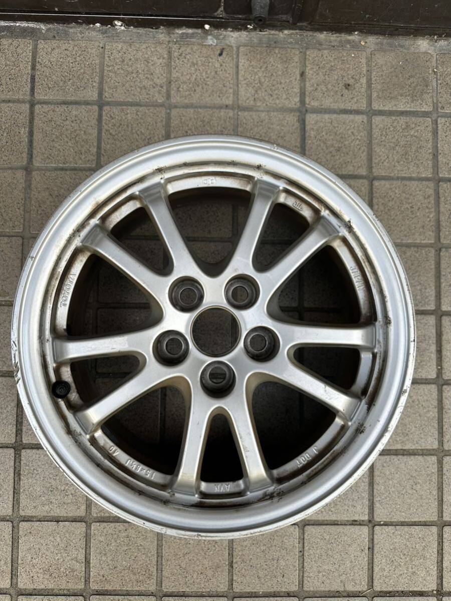 トヨタ プリウス 50系 純正アルミ 15× 6.5J インセット+40 PCD100 5穴 ハブ径Φ54 【B】_画像1