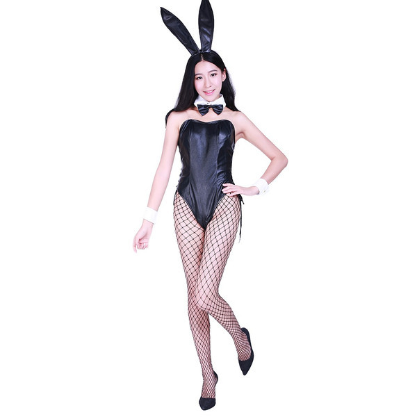  fake leather bunny girl costume Casino VERSION man LL size 