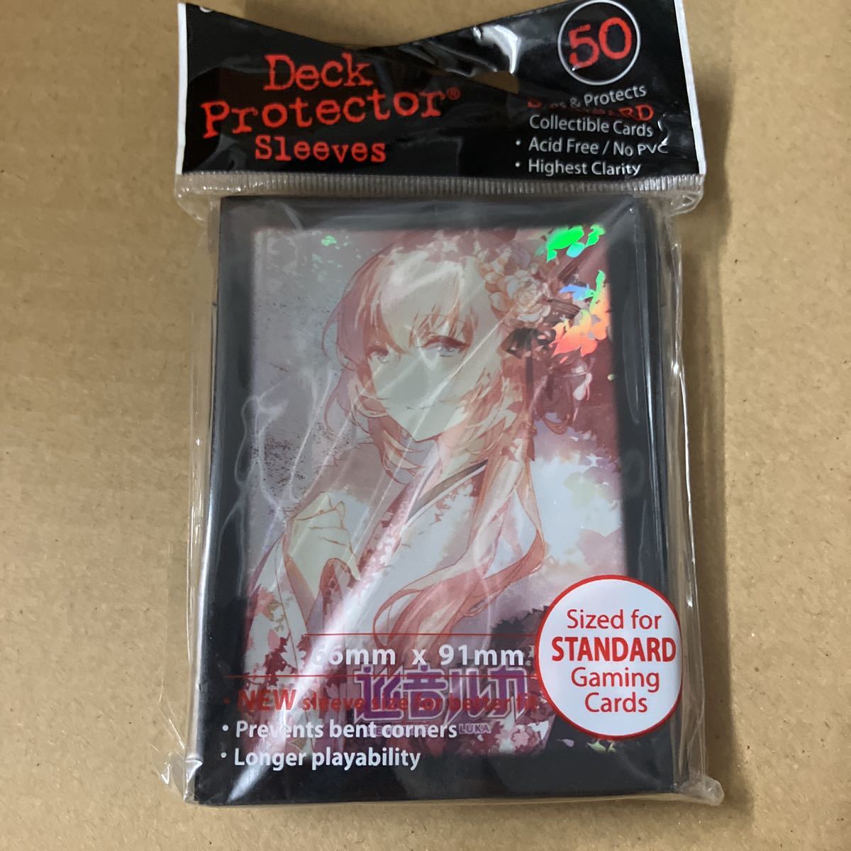 スリーブ 巡音ルカ standard deck protector sleeves trading cards by ultra pro 50枚の画像1