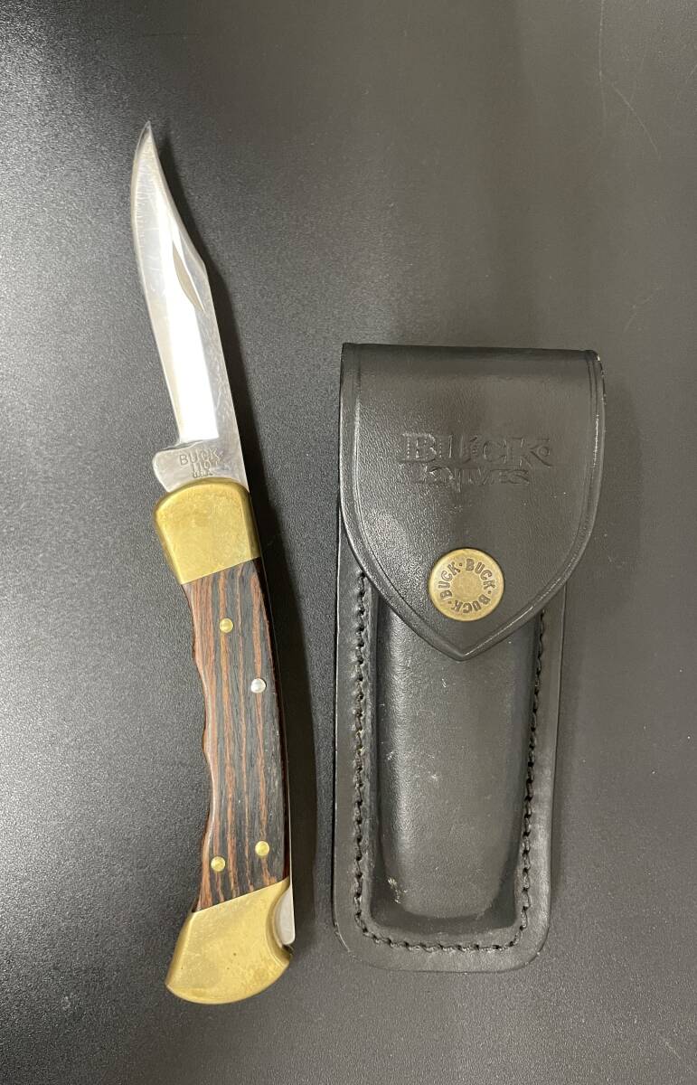 BUCK KNIVES バック ナイフ USA製 フォールディングハンター 折りたたみナイフ MODEL 110【ケース付き】