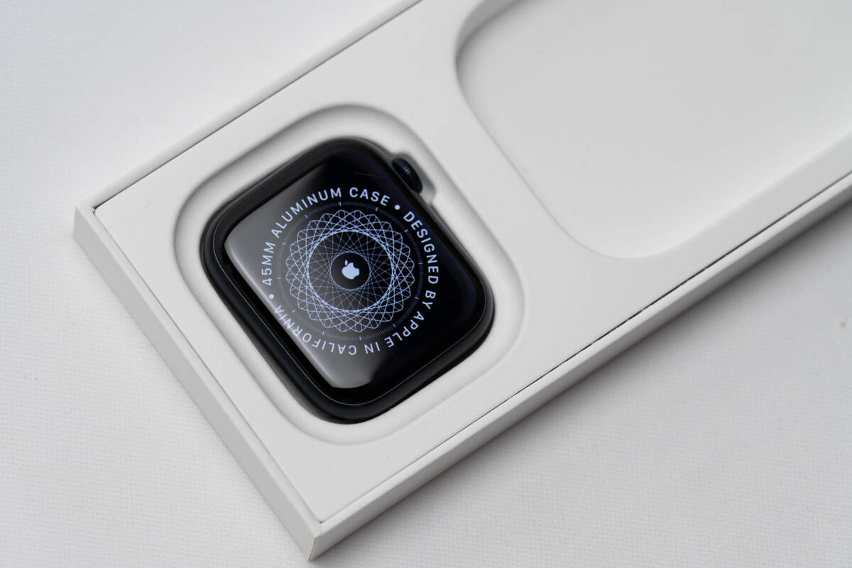  рабочий товар apple гарантия иметь защитная плёнка есть Apple Watch series9 45mm midnight Apple часы series 9 серии 9 серии GPS