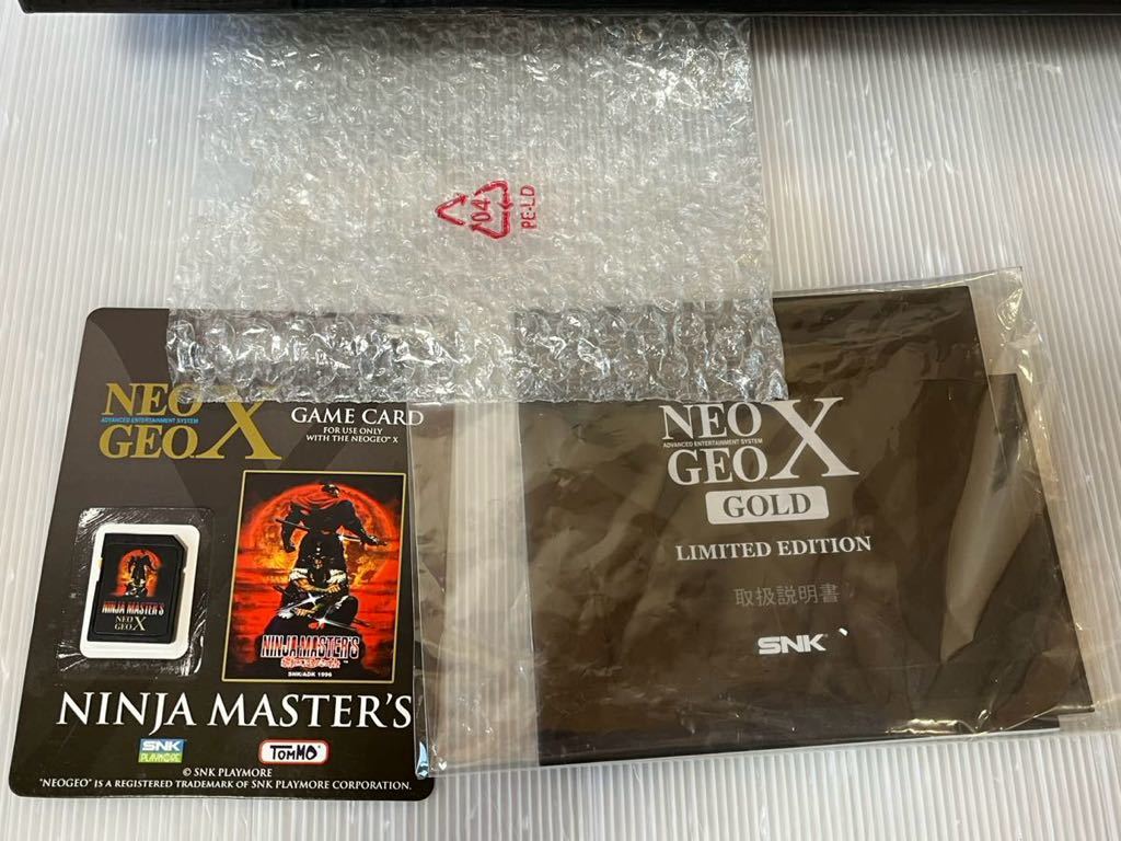 ☆動作確認のみ　ほぼ未使用　NEO GEO X GOLD ネオジオX ゴールド 特別限定品 SNK NEOGEOＸ GOLD 完品　送料無料☆