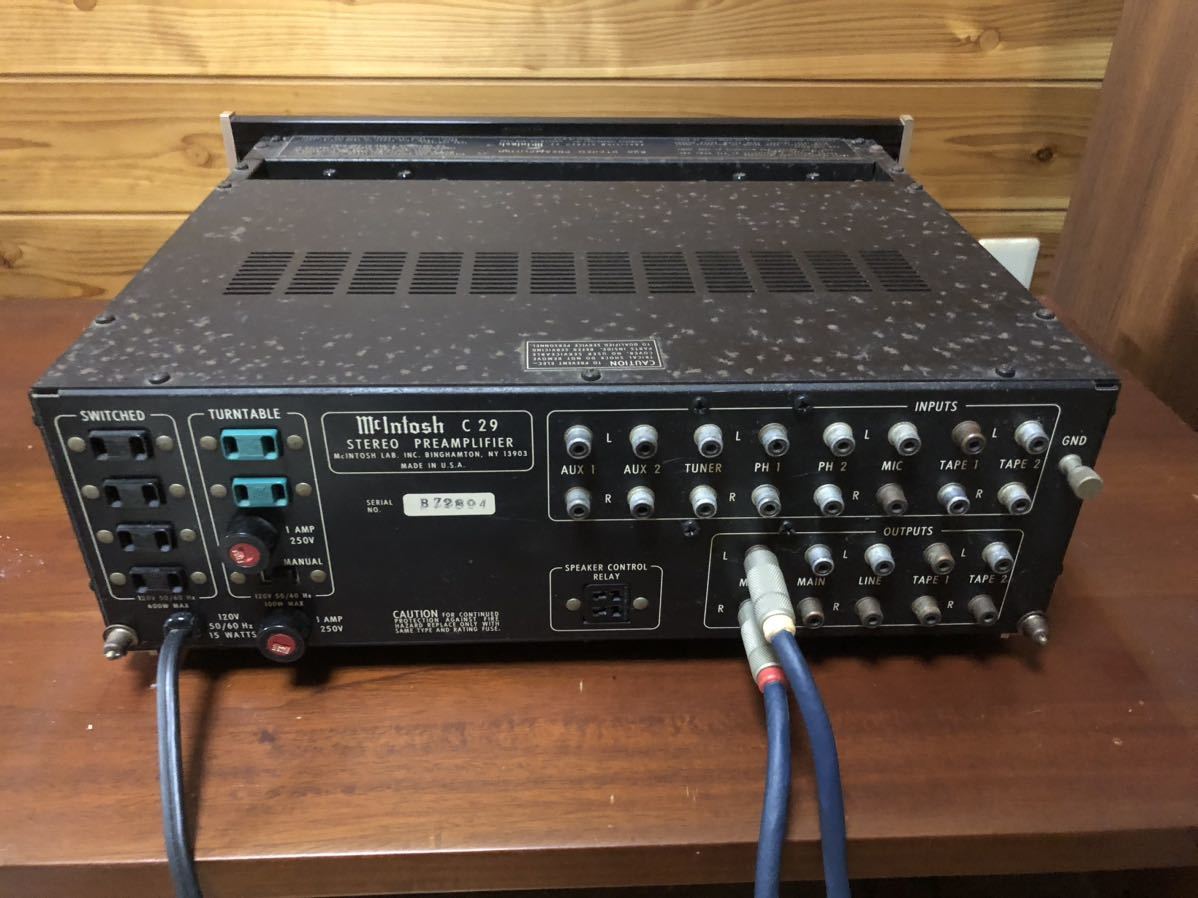 McIntosh C29 プリアンプ マッキントッシュ 動作確認品_画像3