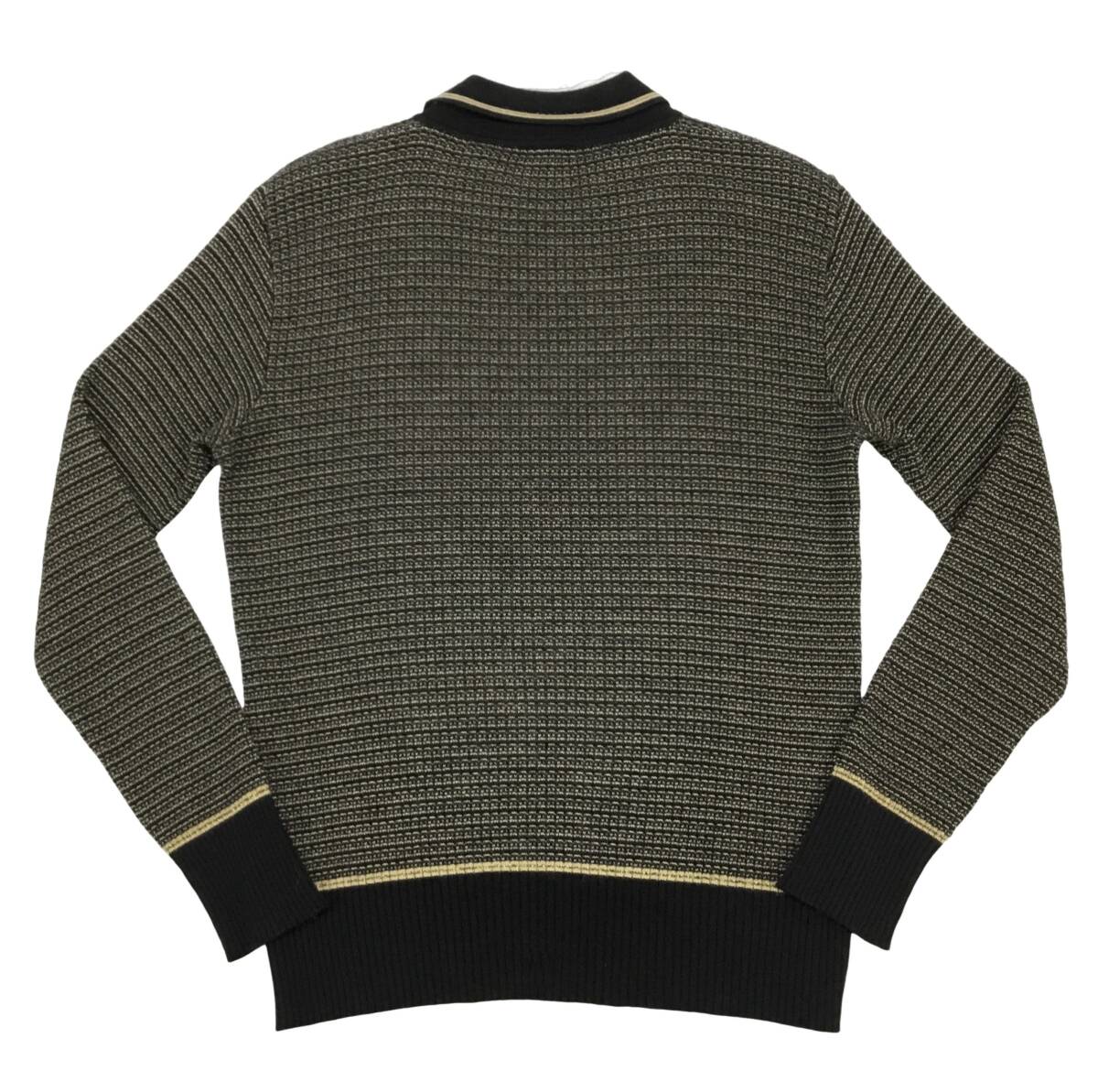 VERSACE Versace full ZIP Gold line knitted blouson XL