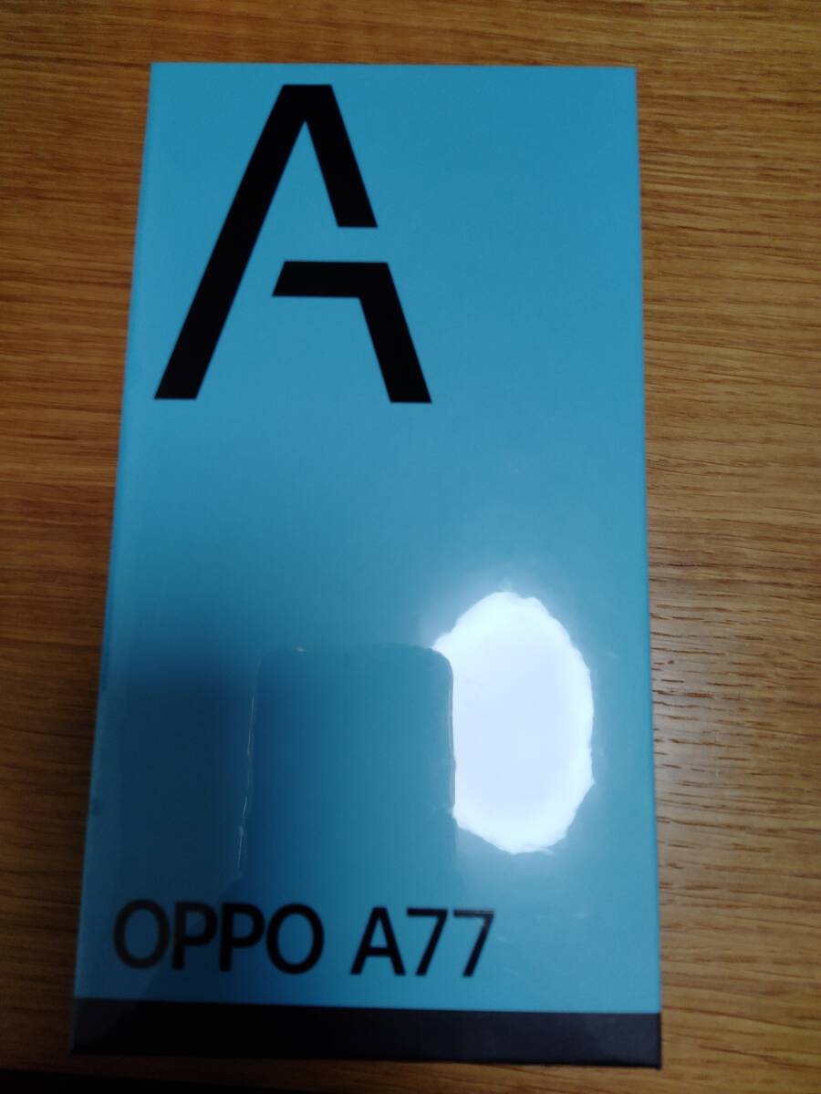 OPPO　A77　新品未開封　送料無料　SIMフリー　残債なし_画像1