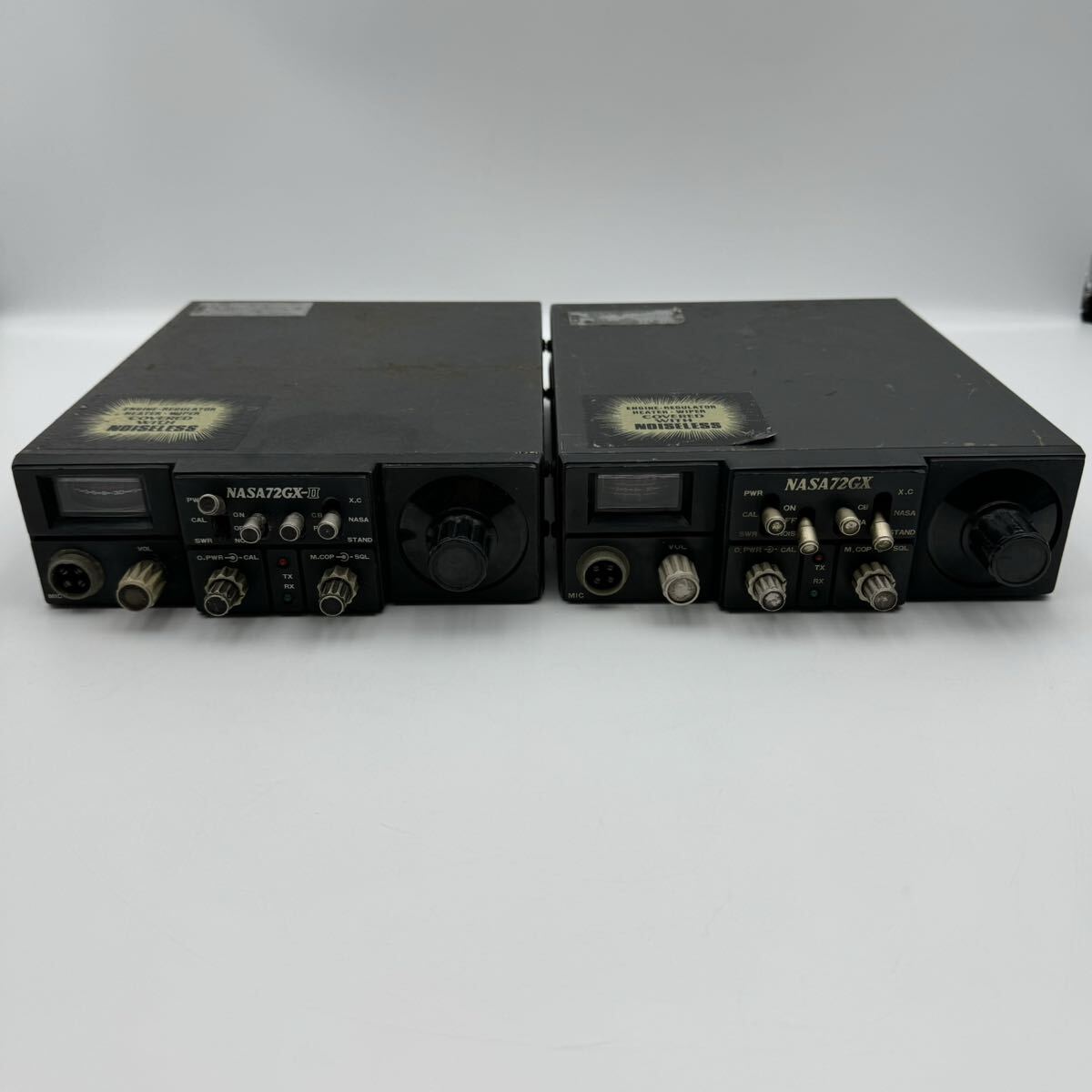 [ rare ]2 pcs. set NASA 72GX&NASA 72GX-II transceiver amateur radio nasaCB transceiver operation not yet verification junk 