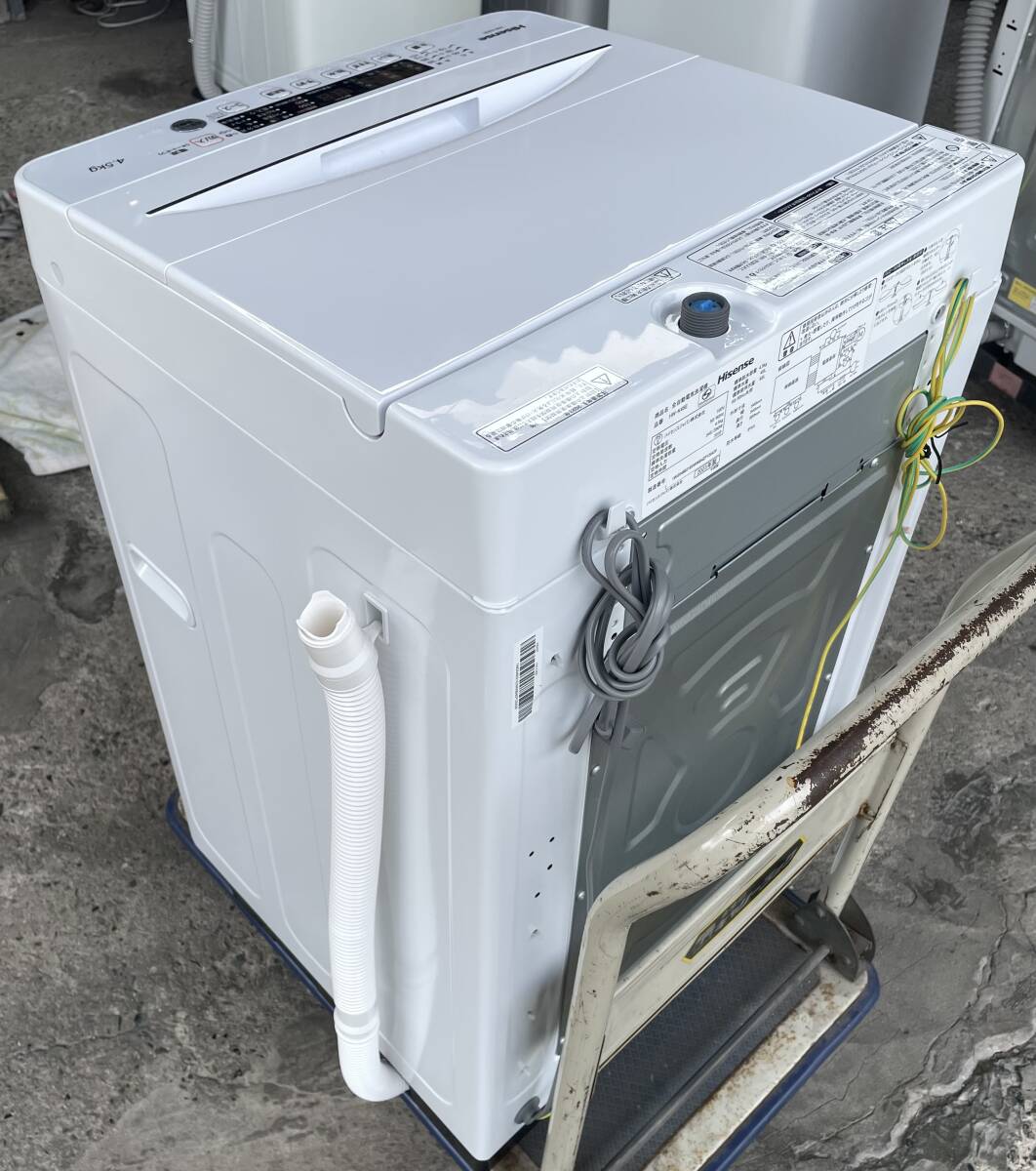 福岡市内送料無料 超美品 Hisense ハイセンス 2023年製 4.5kg 簡易風乾燥機能付き洗濯機 HW-K45E 一人暮らし 単身 学生の画像2