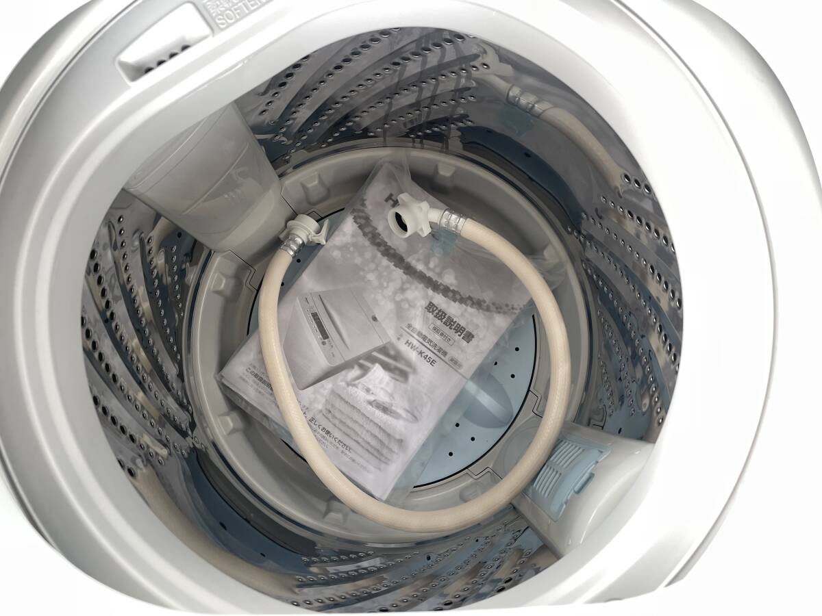 福岡市内送料無料 超美品 Hisense ハイセンス 2023年製 4.5kg 簡易風乾燥機能付き洗濯機 HW-K45E 一人暮らし 単身 学生の画像5