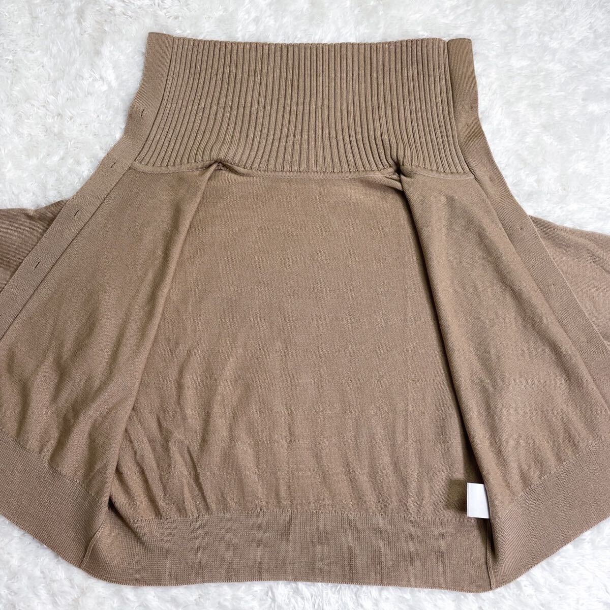 美品*20年モデル★レリアン Leilian★大きいサイズ 〜SIZE13 XL〜★ウール100%★ドロップショルダーカーディガン ベージュ_画像7