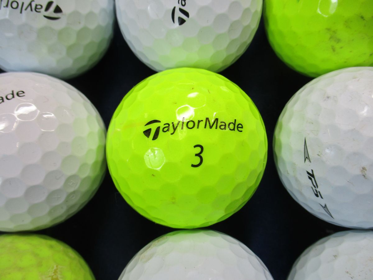 2665【お徳用◎】テーラーメイド Taylor Made TP5/TP5X [イエロー/ホワイト] [2019～2021年] 30個_画像1