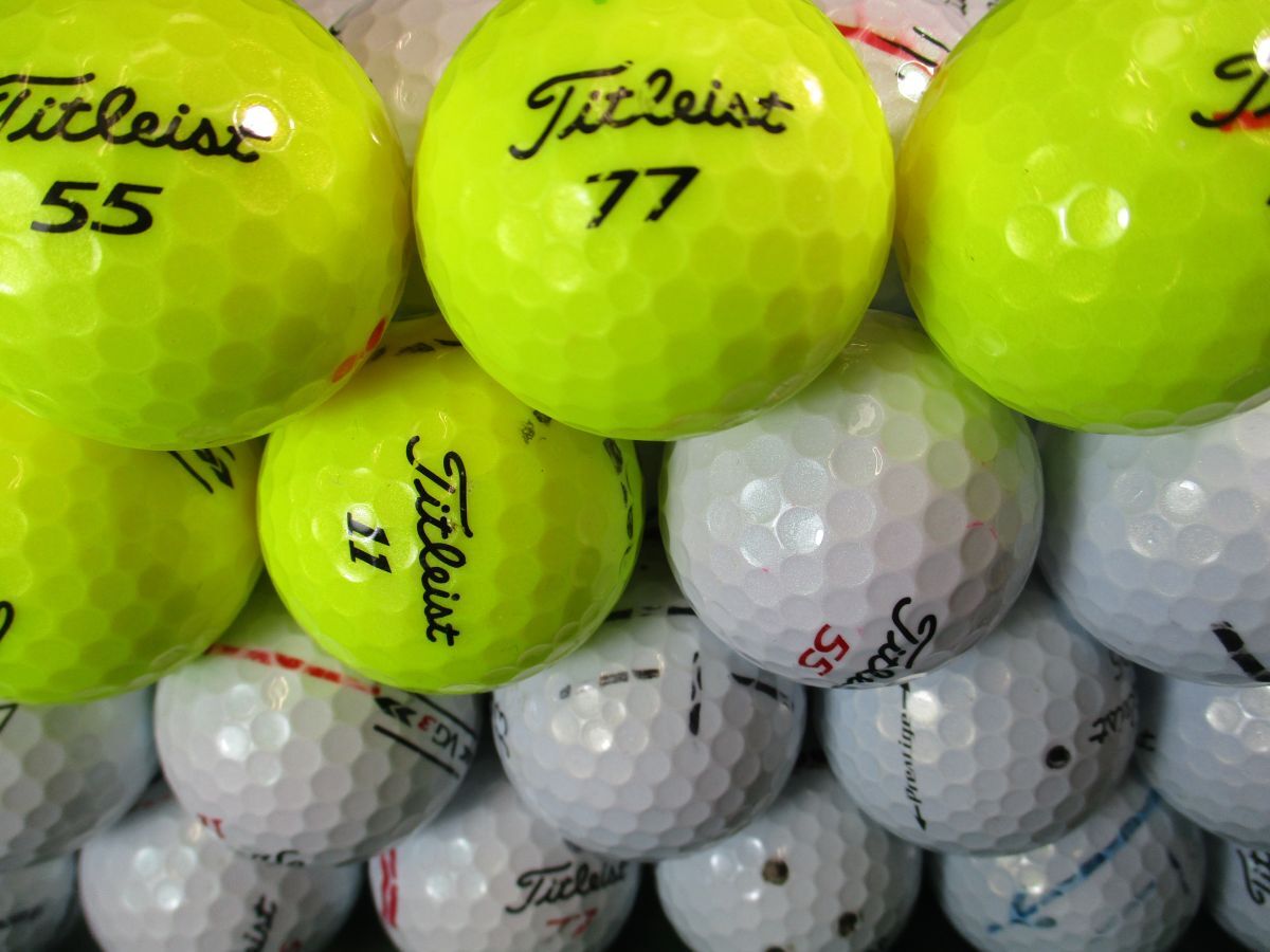 2790【特A２級】タイトリスト Titleist VG3/GZ/Prestige [カラー/ホワイト] 50個_画像3