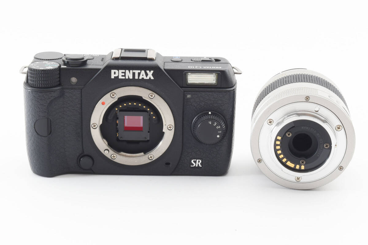 PENTAX Q10 12.4MP ブラック & 02 Standard レンズ【バッテリー・充電器・説明書付】#400_画像10