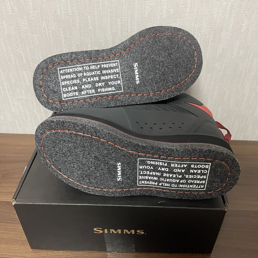 SIMMS TRIBUTARY BOOT Felt Boots Carbon US7 25cm シムス SIMMS TRIBUTARY BOOT Felt Boots Carbon US7 25cm シムス