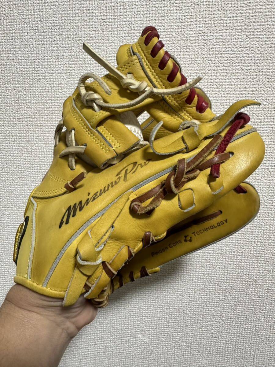 Mizuno Pro ミズノプロ 野球 一般 軟式 グラブ グローブ 内野手 フィンガーコアテクノロジー サイズ8 セカンド ショート _画像7