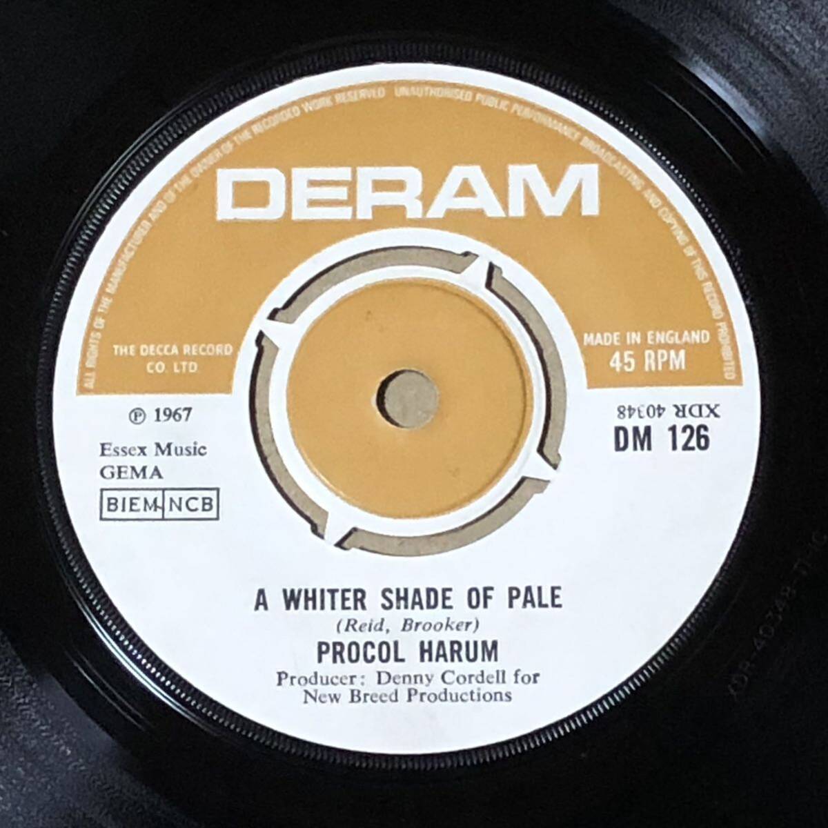 Procol Harum A Whiter Shade Of Pale übersetzung Yahoo!オークション - Procol Harum / A Whiter Shade of Pale UK Orig...