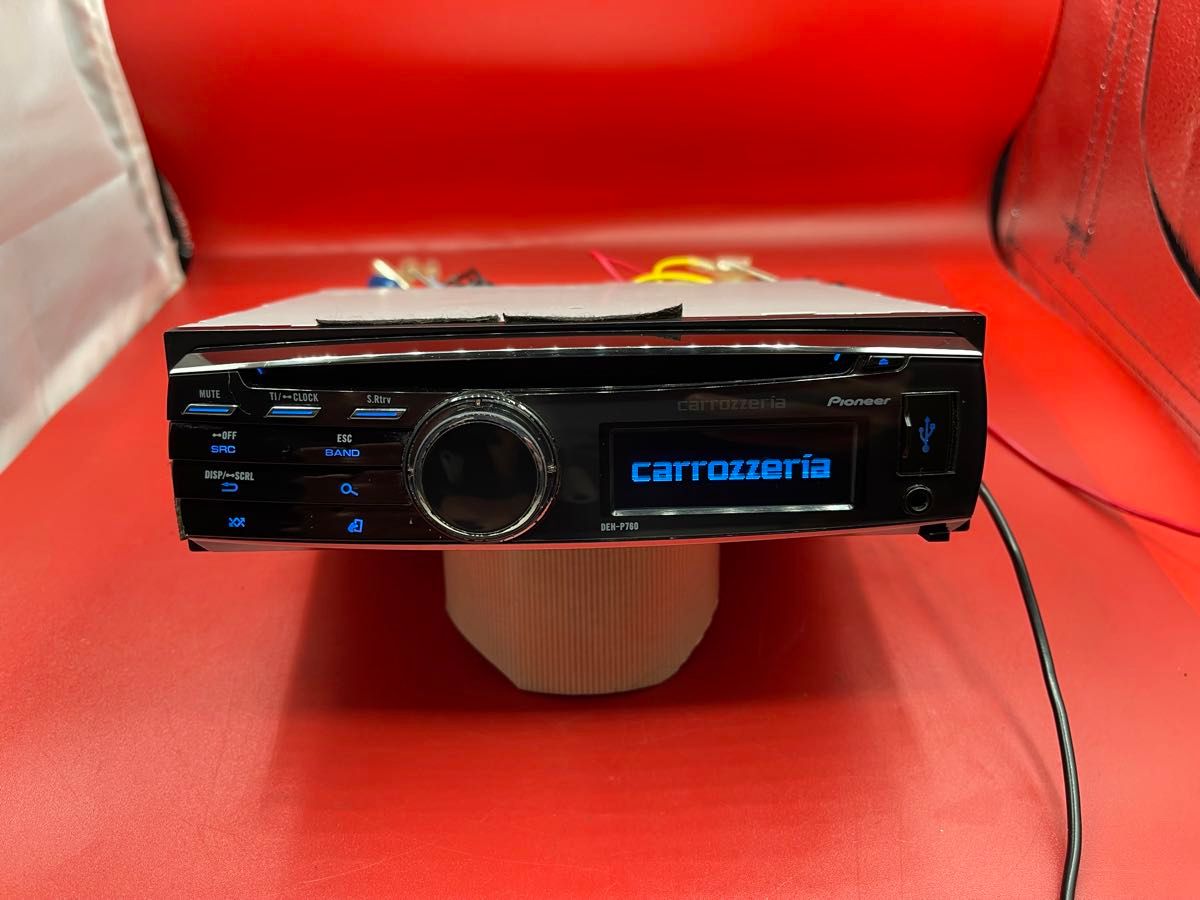 Carrozzeria  DEH-P760 CD プレイヤー オーディオ  1DIN  AUX USB Bluetooth FM