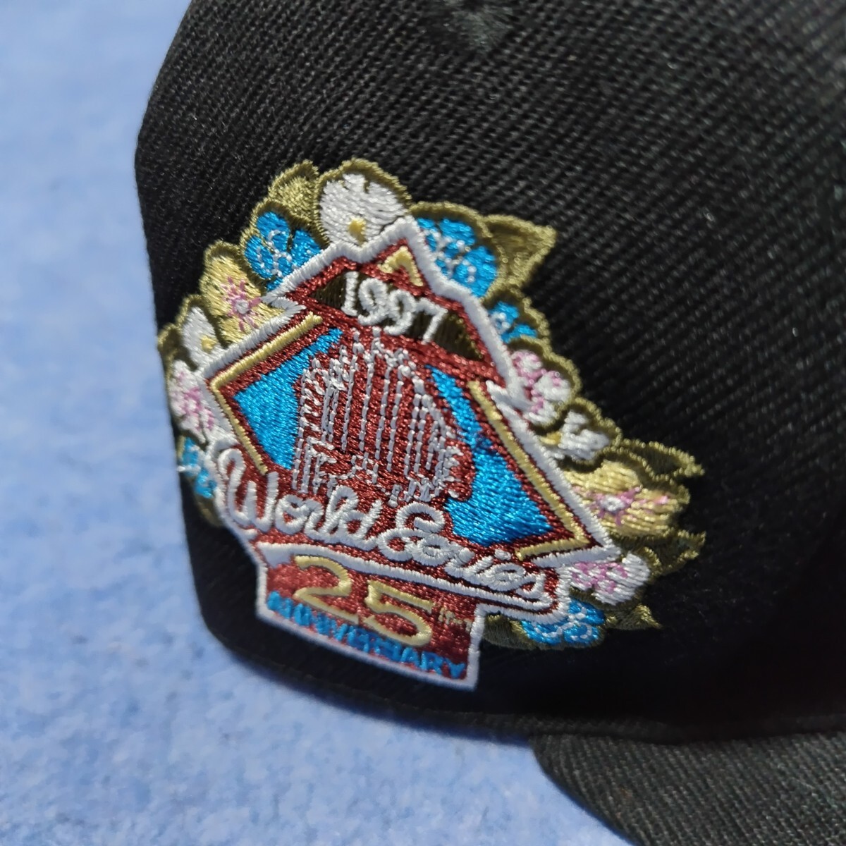 マイアミ フロリダ マーリンズ ニューエラ 帽子 59FIFTY キャップ イチロー サイドパッチ 1997 ワールドシリーズ 7 5/8 60.6cm_画像3