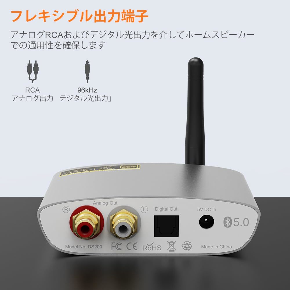 送料無料★1Mii Bluetooth DAC HiFi ldac レシーバーワイヤレス受信用DS200Pro（銀）_画像6