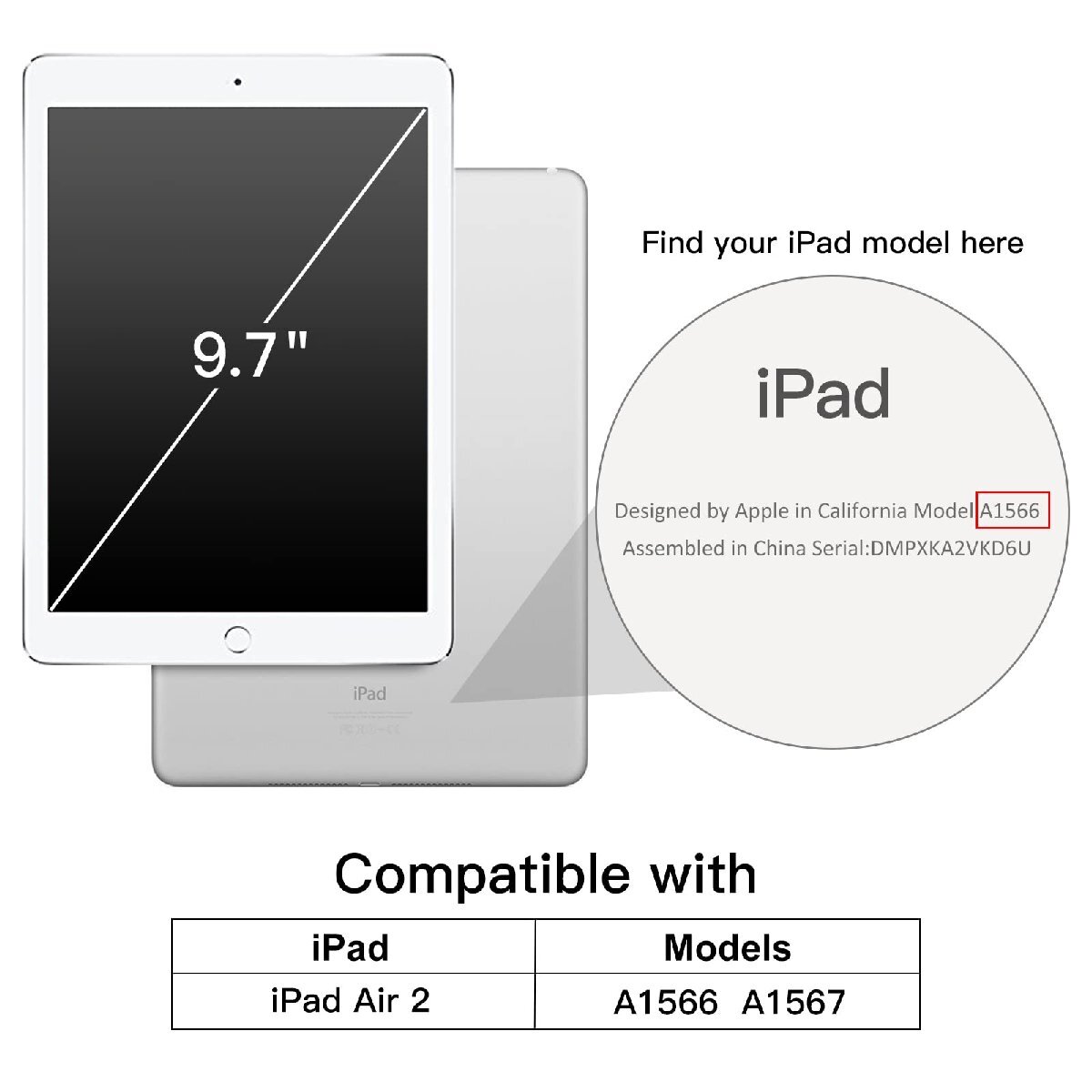 送料無料★JEDirect iPad Air 2 ケース 三つ折スタンド オートスリープ機能 (ブルー)_画像2