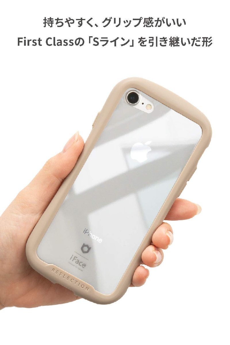  free shipping *iFace Reflection iPhone 12 Pro Max case clear strengthen glass ( beige )