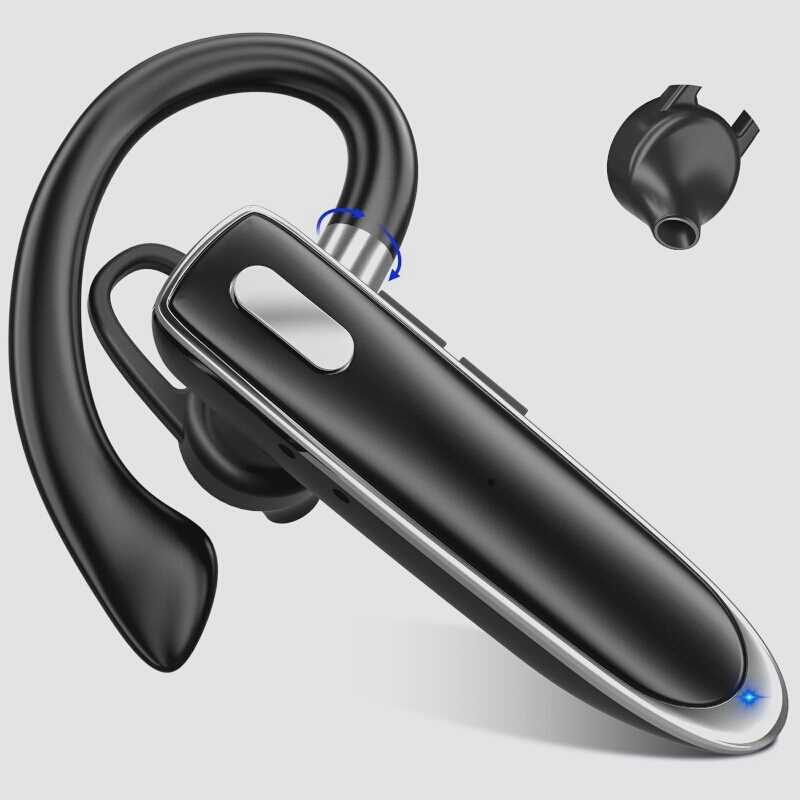 送料無料★Bluetooth 5.3 ヘッドセット 片耳 耳掛け式 ワイヤレスイヤホン 左右耳兼用 (ケースなし)の画像1