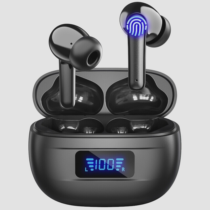 送料無料★Cambink ワイヤレスイヤホン Bluetooth5.3 両耳ENCノイズキャンセリング (BK5)_画像1