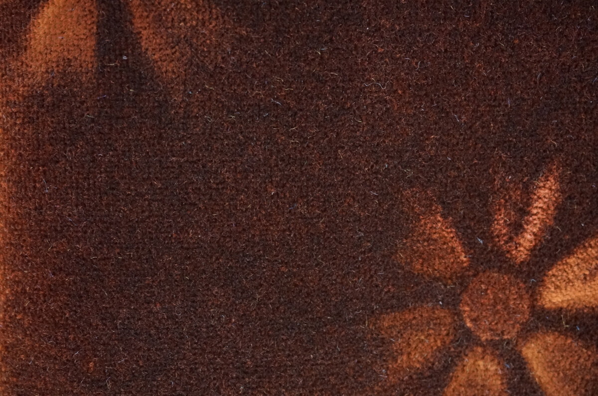 モケットフラワー コスモス 仮眠カーテンセット 横2400ｍｍ×縦800ｍｍ ブラウンの画像6