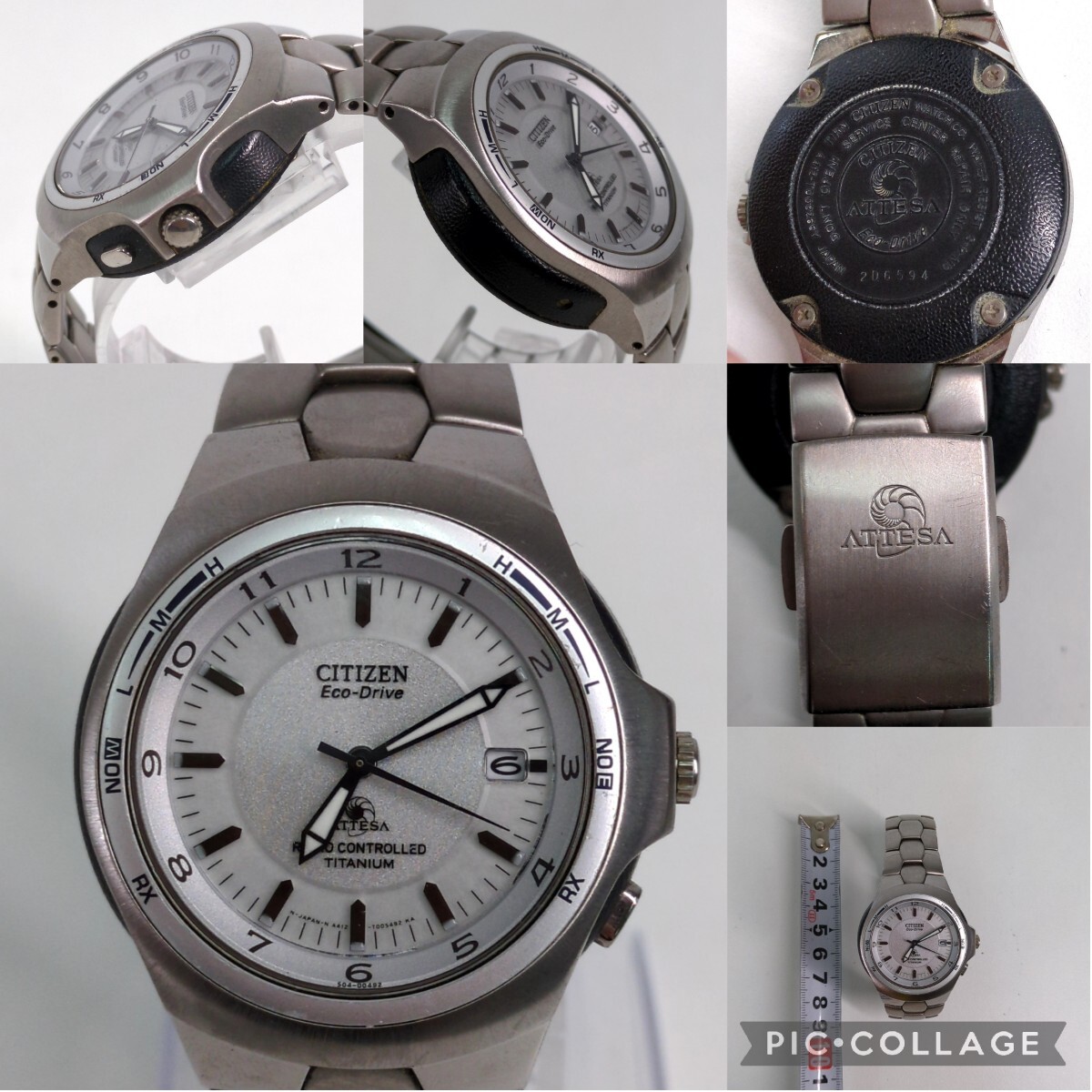 ブランド腕時計8点まとめて 手巻き CITIZEN Eco-Drive/GRANDEUR/COGU/LEVI'S/D＆G ※ベルト部分に劣化ありの画像10