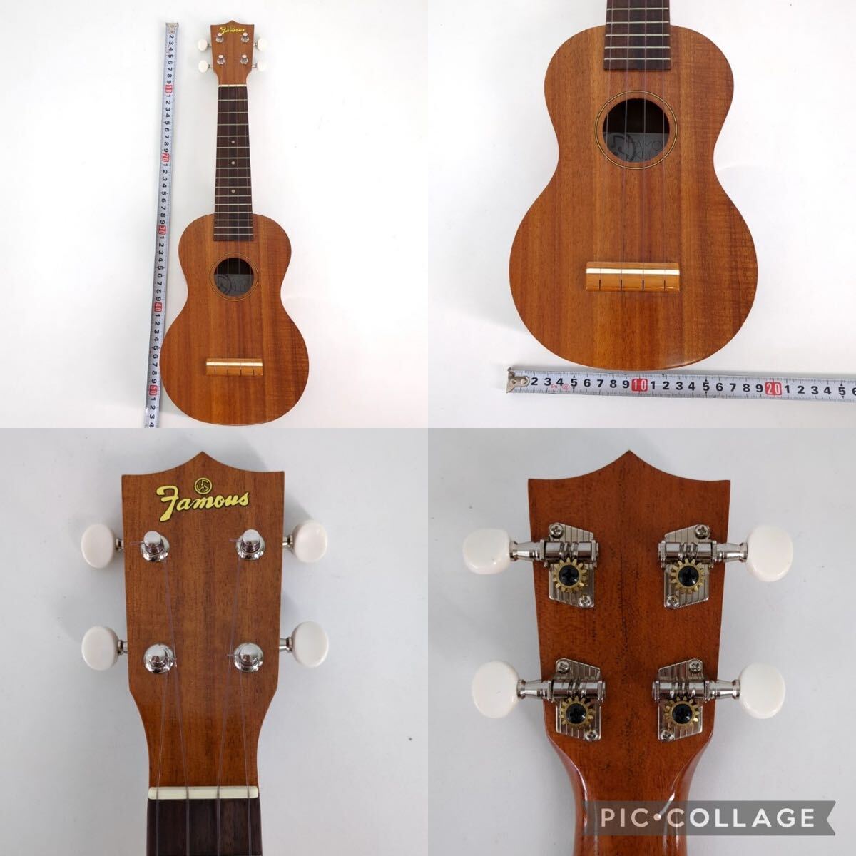 Famous UKULELE FS-5G ソプラノウクレレ パイナップル型 H90の画像7