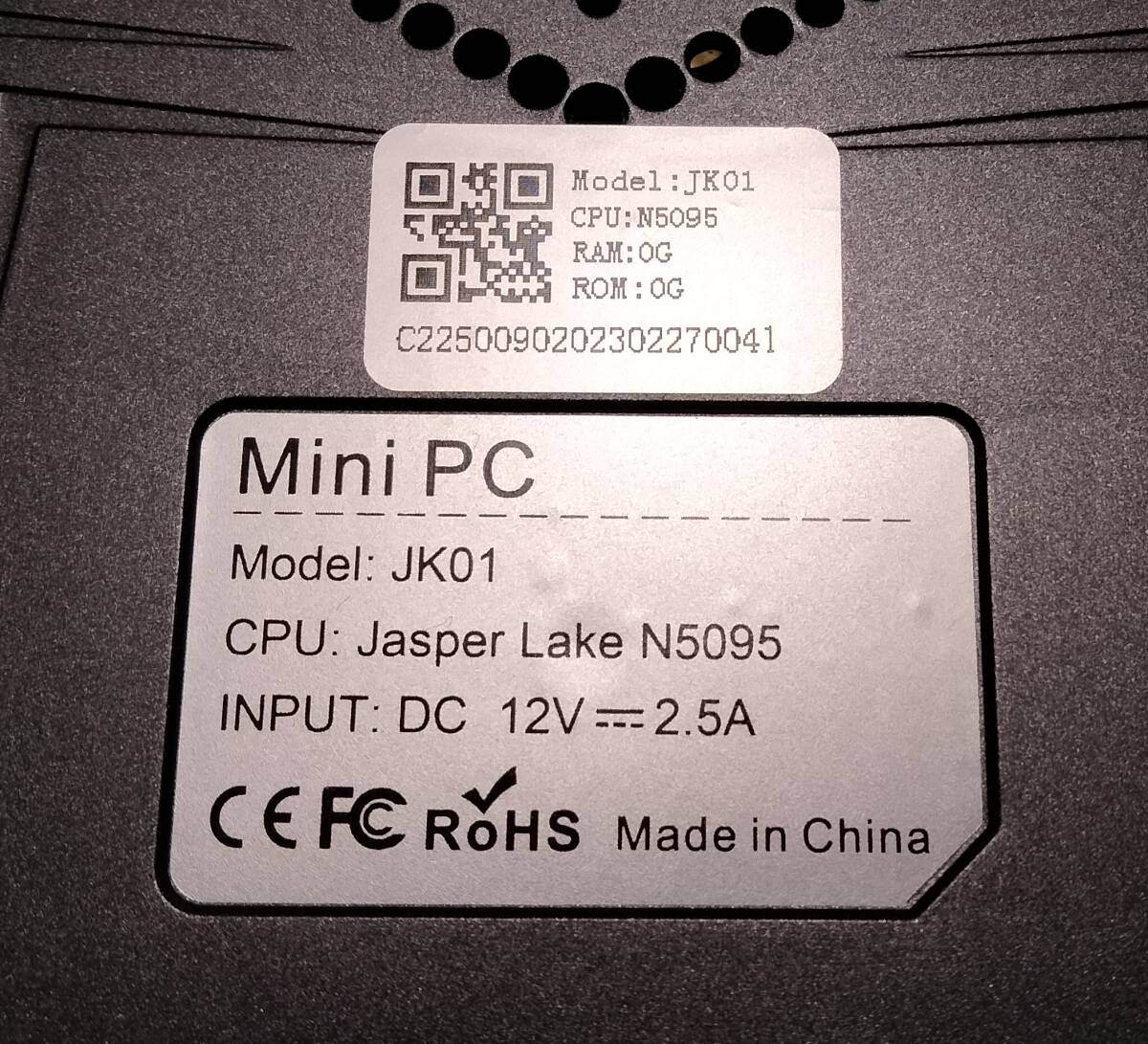 ミニPC　CYX JK01　Celeron N5095　DDR4 8G　SSD 256G　WIndows 11 Home_画像5