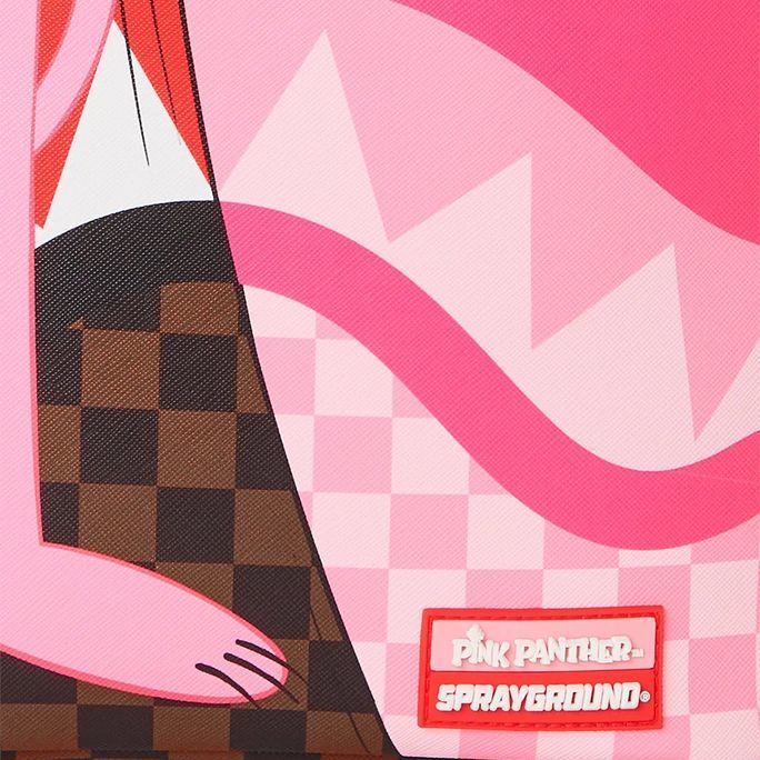 限定 USA正規品 SPRAYGROUND スプレイグラウンド PINK PANTHER ピンクパンサー バックパック DLXV ピンク 茶 シャークマウス 2トーン_画像7