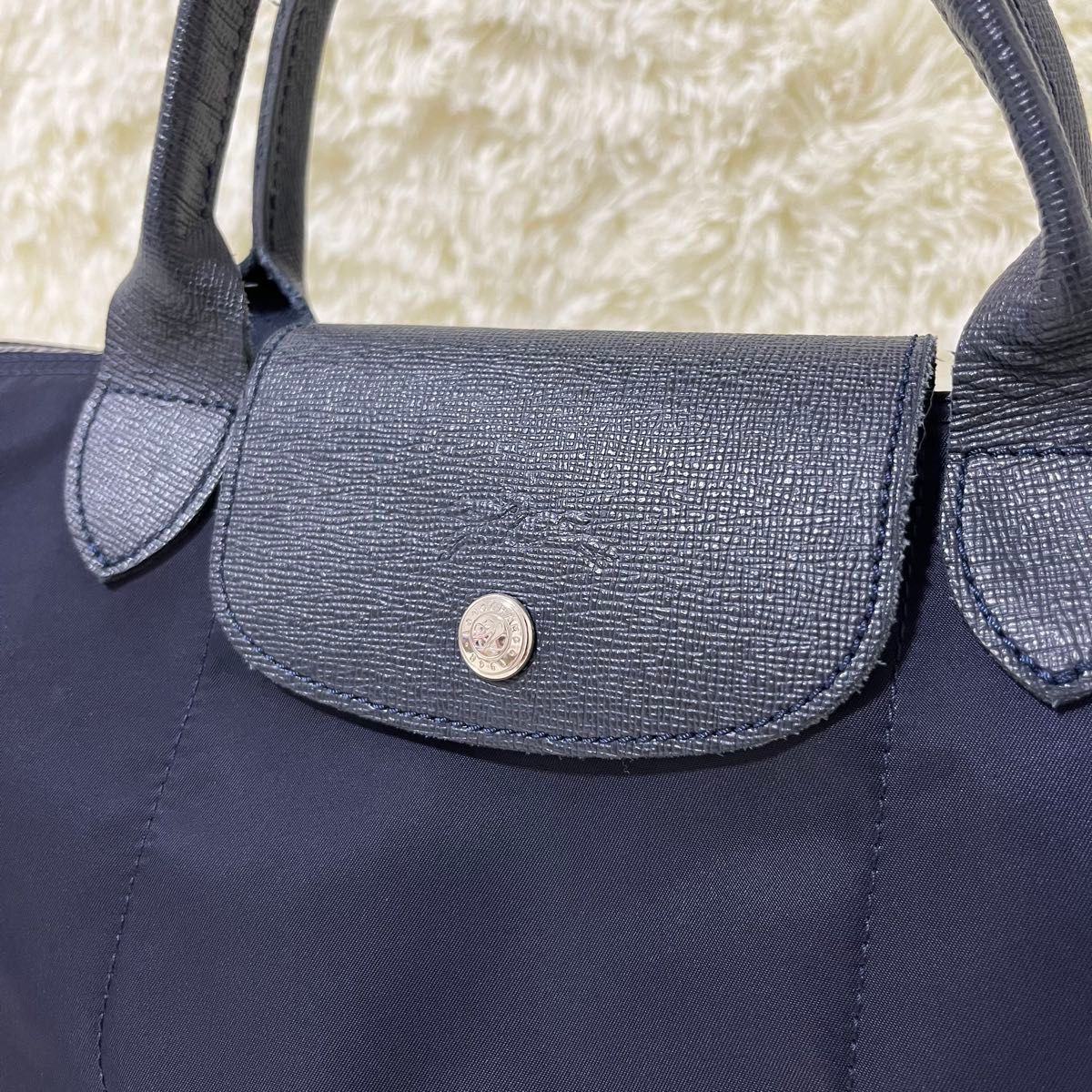 【美品】LONGCHAMP ロンシャン プリアージュネオ 2way ネイビー Mサイズ