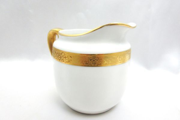 ☆NORITAKE☆オールド ノリタケ 日本陶器会社 ヤジロベー印 金彩 ポット クリーマー 2点セット ヴィンテージ_画像9