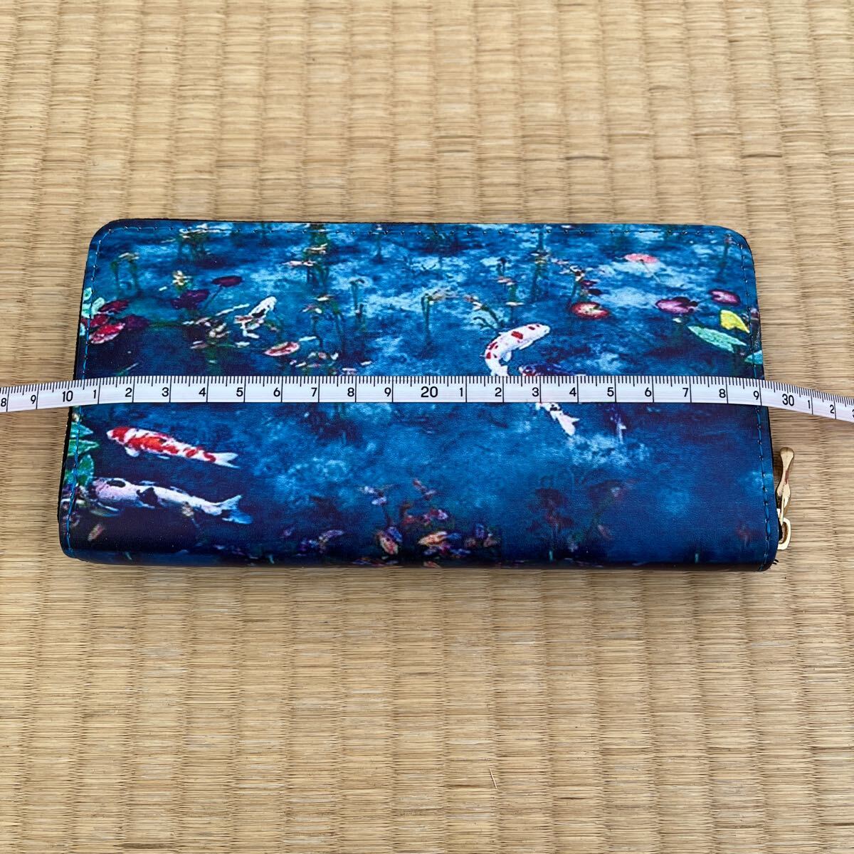 長財布 札入れ 小銭入れ ウォレット 金魚柄_画像10