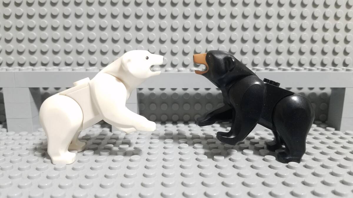 レゴ クマ 足が動く ベアー 白熊 動物 生き物 猛獣 フィグ 大量出品中 同梱可能 正規品 LEGO_画像1