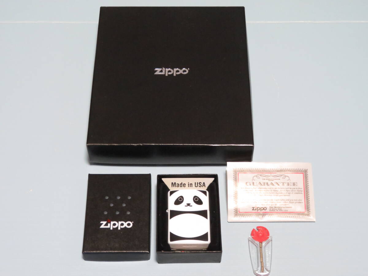 【即日発送】未使用　ZIPPO　ジッポ　アニマルシリーズ　パンダ　ブラック　ケース入り_画像1