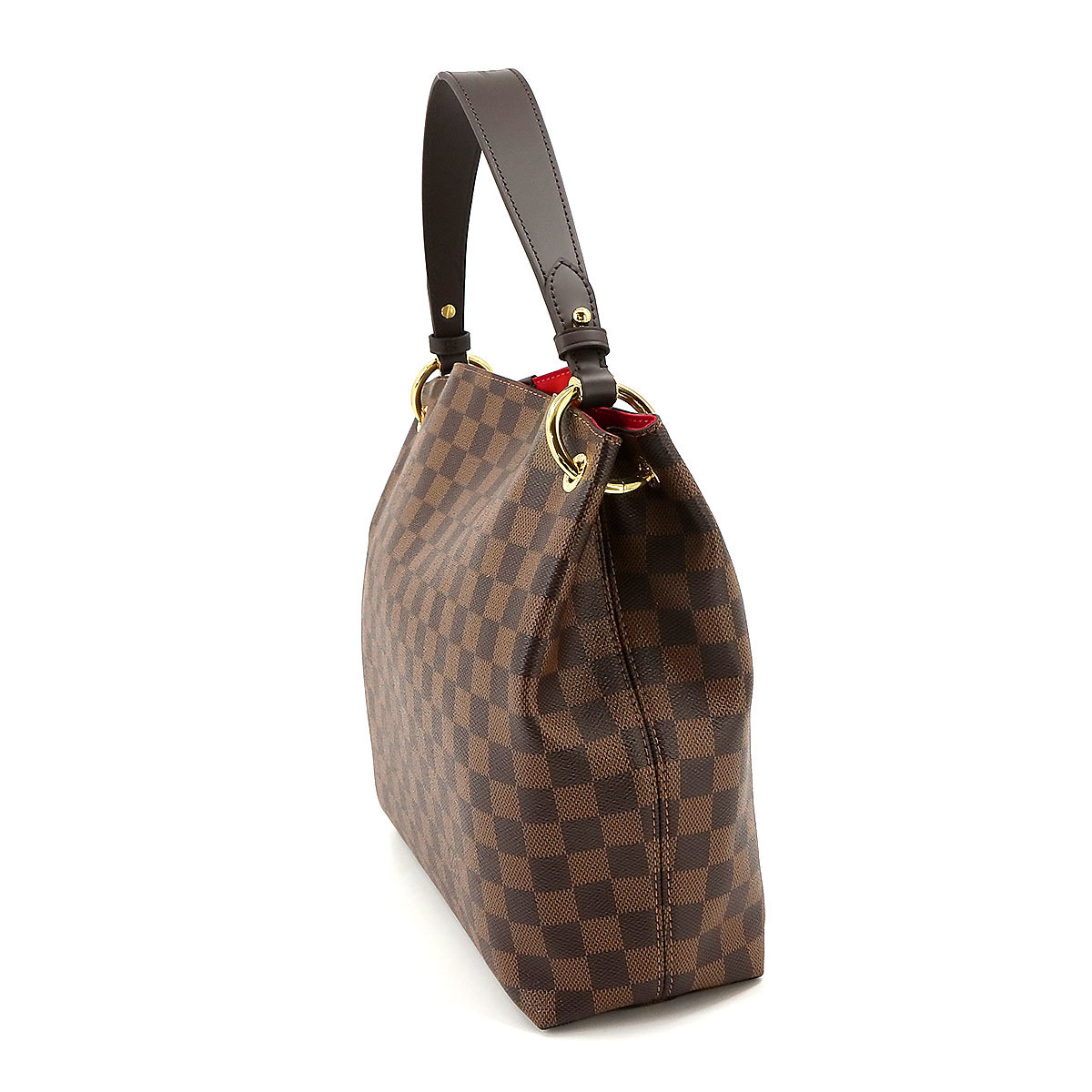 未使用 展示品 ルイ ヴィトン LOUIS VUITTON ダミエ グレースフル PM ショルダー バッグ エベヌ N44044 RFID Graceful PM 90225439_画像3