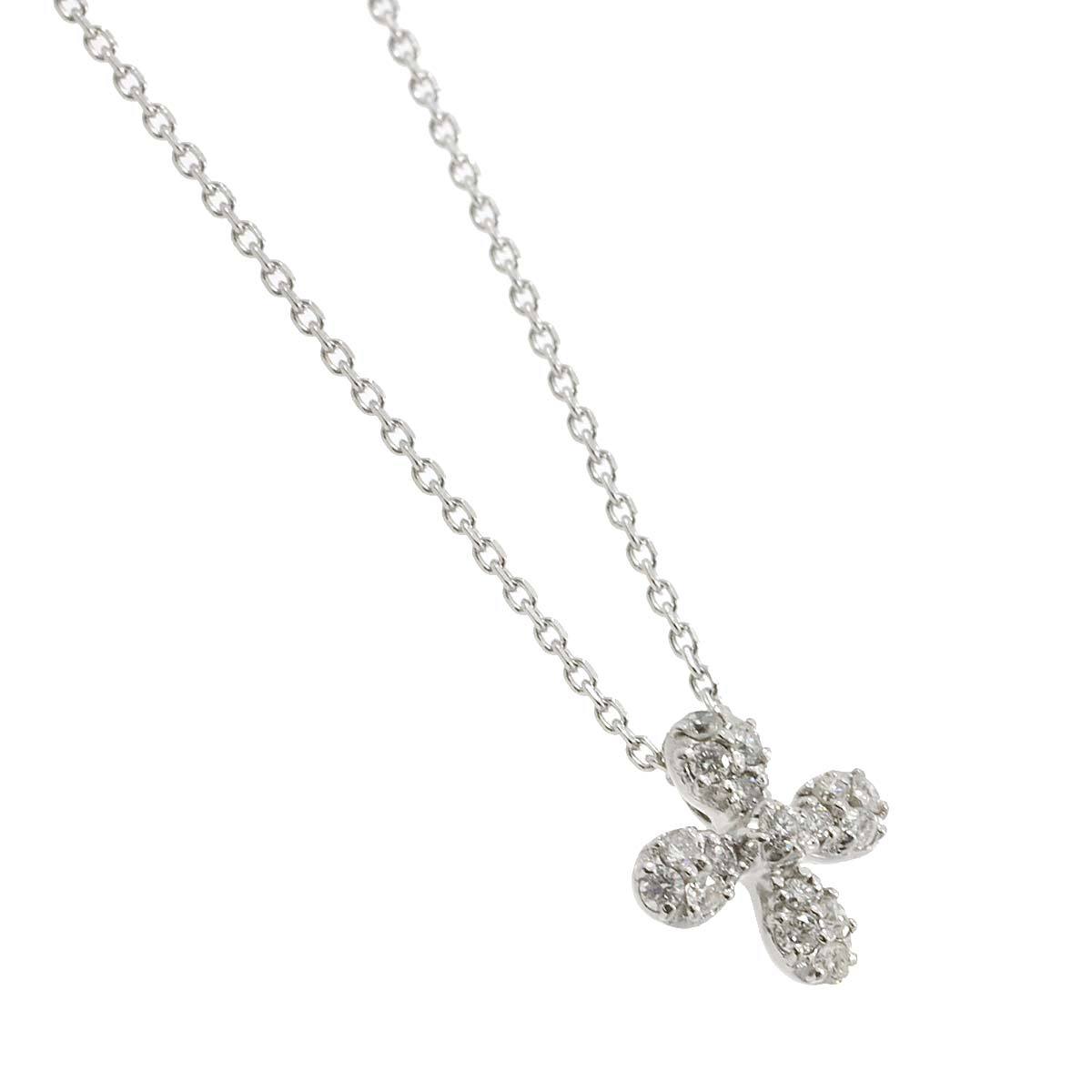 ヴァンドーム VENDOME ダイヤ 0.15ct ネックレス 40cm K18 WG ホワイトゴールド 750 Diamond Necklace 90222686_画像3