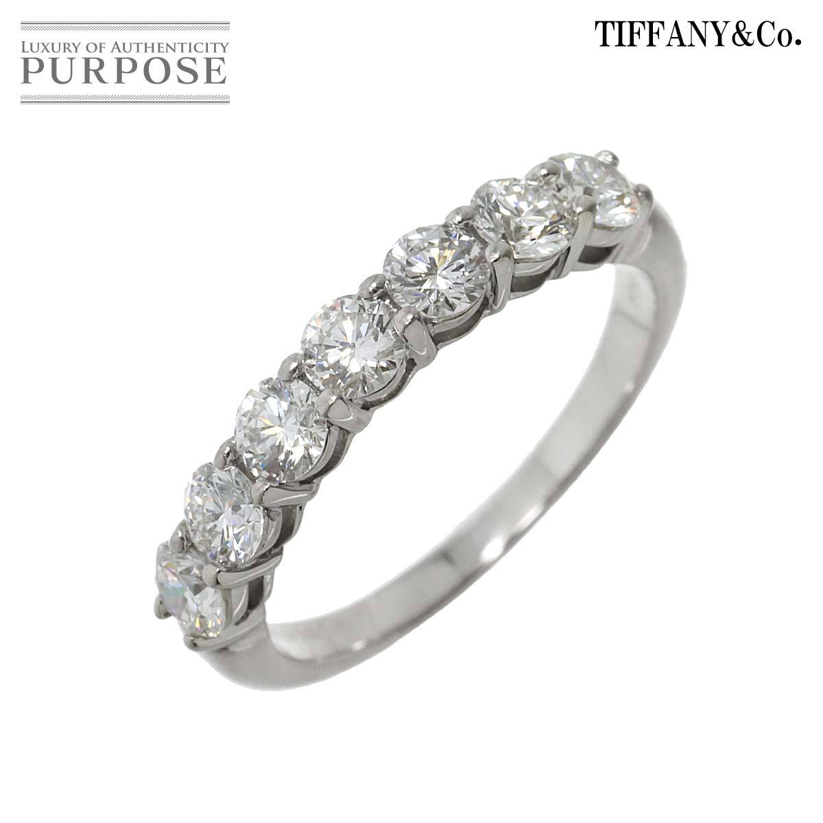 ティファニー TIFFANY&Co. フォーエバー ハーフ ダイヤ 11.5号 リング ダイヤ 幅3.5mm Pt プラチナ 指輪 Half Diamond Ring 90221323