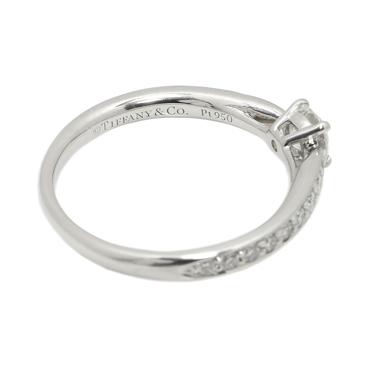 ティファニー TIFFANY&Co. ハーモニー ダイヤ 0.27ct I/VVS1/3EX 5.5号 リング Pt プラチナ 指輪 Diamond Ring 【鑑定書付き】 90220049