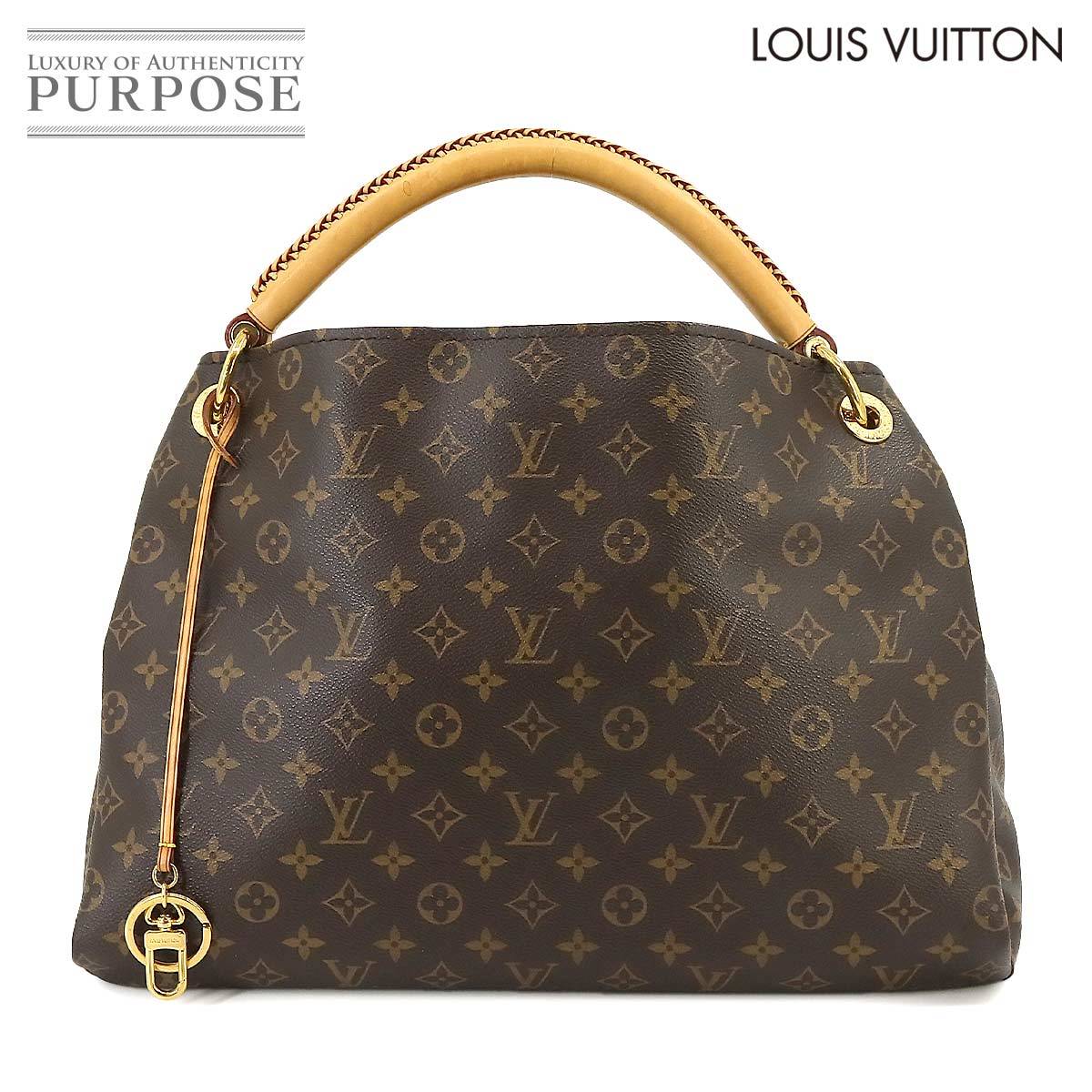 ルイ ヴィトン LOUIS VUITTON モノグラム アーツィー MM ショルダー バッグ ブラウン ゴールド 金具 M40249 Artsy 90225172_画像1